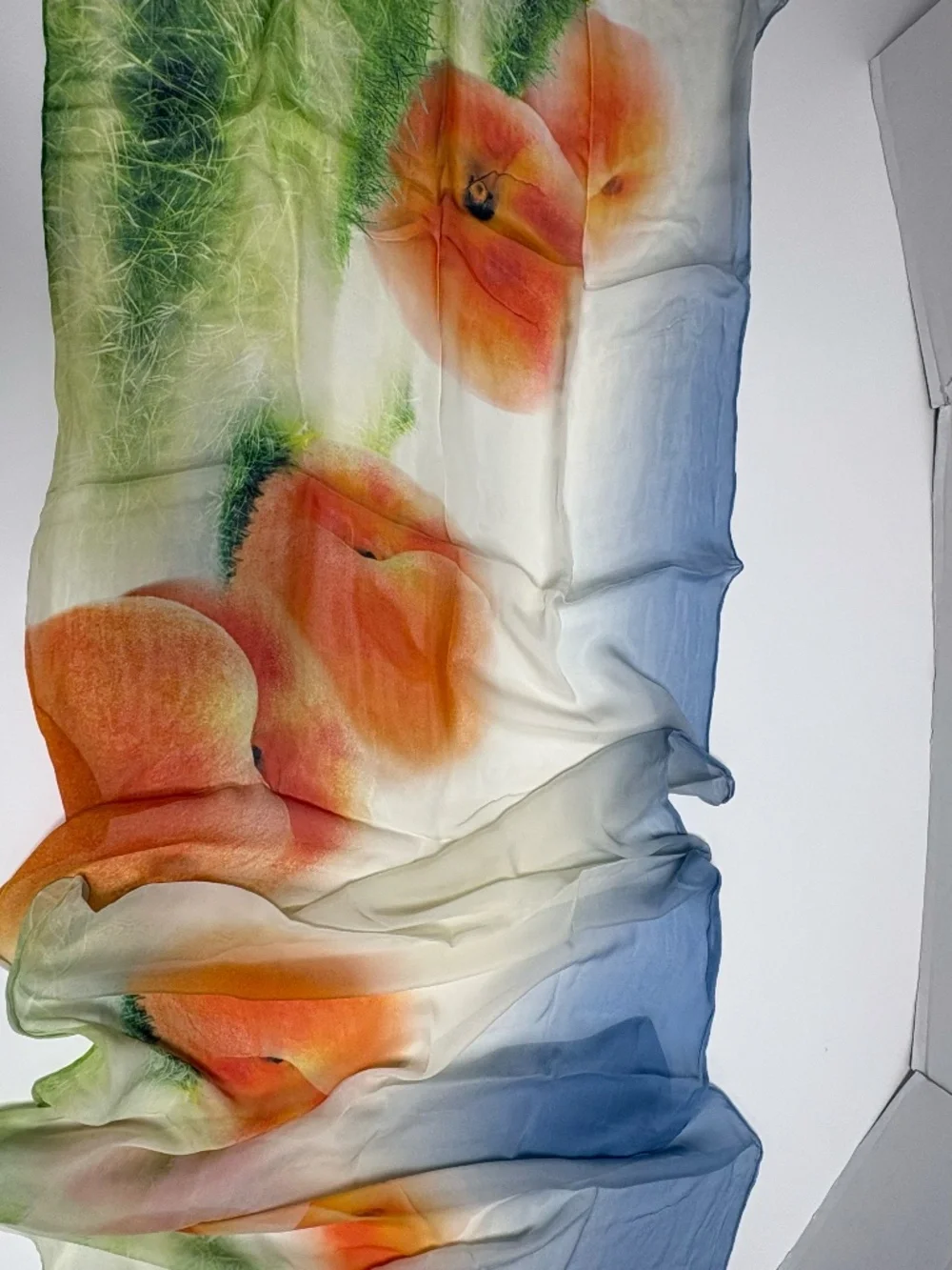 Edward Roth - New York -  Handmade Painted Silk Scarf - 78
